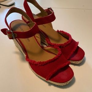 Lucky Brand red Wedges